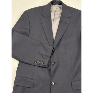 BOSS Hugo Boss Guabello Super 130's Italian Wool Charcoal Gray Blazer 38S USA